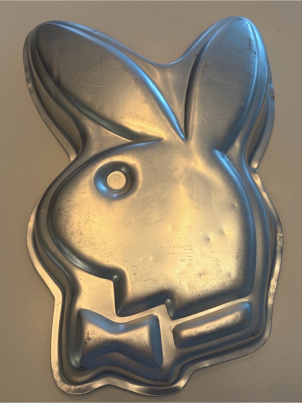 PLAYBOY Silver Bunny Cake Mold